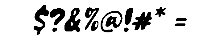 Montical Soft Slanted Font OTHER CHARS