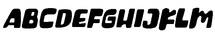 Montical Soft Slanted Font UPPERCASE