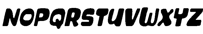 Montical Soft Slanted Font UPPERCASE