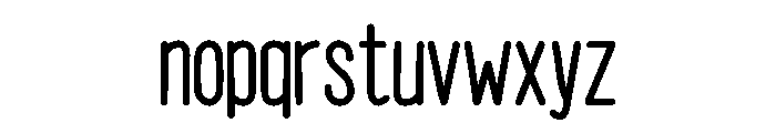 Montilast Font LOWERCASE