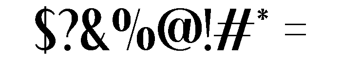 Monure Regular Font OTHER CHARS