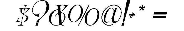 Monvele Italic Font OTHER CHARS
