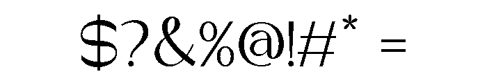 Monzaire-Regular Font OTHER CHARS
