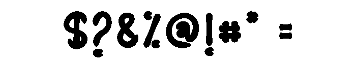 Mood Bubble Font OTHER CHARS