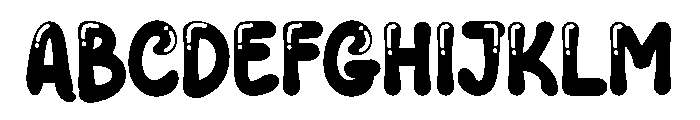 Mood Bubble Font UPPERCASE