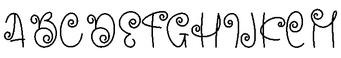 Mood Lazy Font UPPERCASE