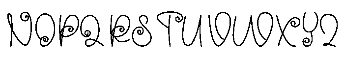 Mood Lazy Font UPPERCASE