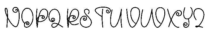 Mood Lazy Font LOWERCASE