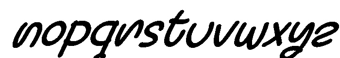Moon Berry Italic Regular Font LOWERCASE
