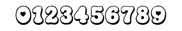 Moon Berry Soda Outline Font OTHER CHARS