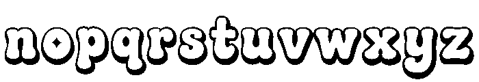 Moon Berry Soda Outline Font LOWERCASE