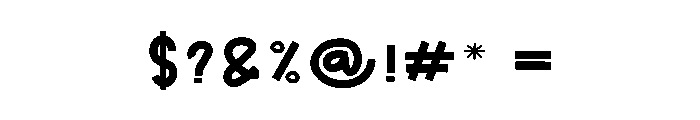 Moon Cream Font OTHER CHARS
