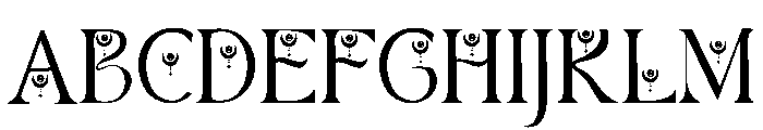 Moon Monster Font UPPERCASE