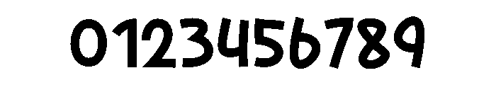 Moon  Number Font OTHER CHARS