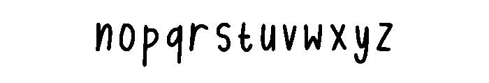 Moon Paper Regular Font LOWERCASE