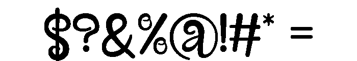 Moon Shadow Font OTHER CHARS