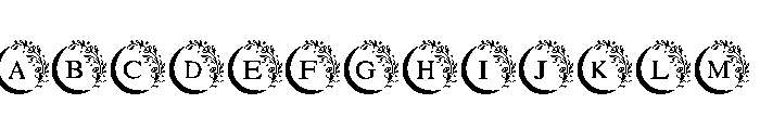 Moon flower magic Font UPPERCASE