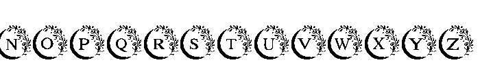 Moon flower magic Font UPPERCASE