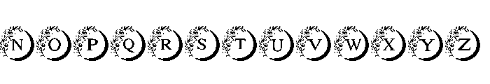 Moon flower magic Font LOWERCASE