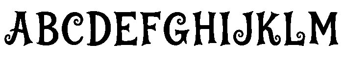 Mooncurl Regular Font UPPERCASE