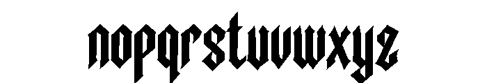 Mooneseye Font LOWERCASE