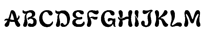 Moonflower Regular Font UPPERCASE