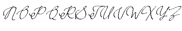 Moonlight Melody1 Font UPPERCASE