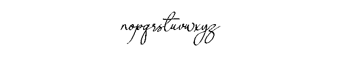 Moonlight Melody1 Font LOWERCASE