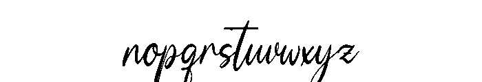 Moonlit Muse Font LOWERCASE