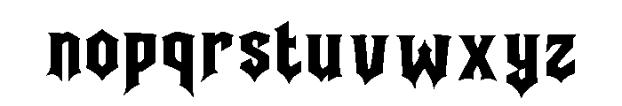 Moonmire Font LOWERCASE