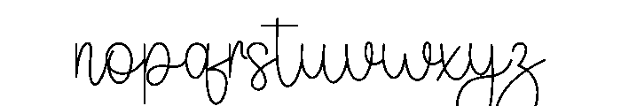 Moonnight Font LOWERCASE