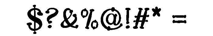 Moonshore Font OTHER CHARS