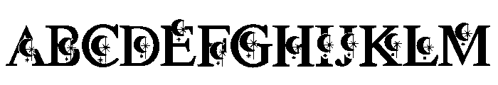 Moonspell Font UPPERCASE