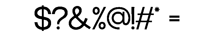 Morain-Medium Font OTHER CHARS