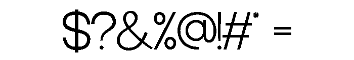 Morain-Thin Font OTHER CHARS