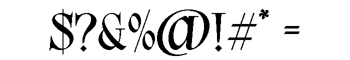 Morant Chastor Regular Font OTHER CHARS