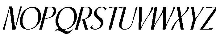 Moras Slant Regular Font UPPERCASE