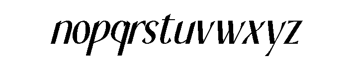 Moras Slant Regular Font LOWERCASE