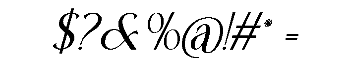 MorasSlant-Regular Font OTHER CHARS