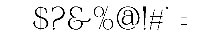 Moraska Font OTHER CHARS