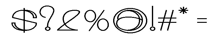 Morbaizy Expanded Reguler Reg Font OTHER CHARS
