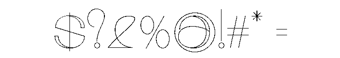 Morbaizy Thin Regular Font OTHER CHARS