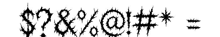 Morbid Spire Font OTHER CHARS