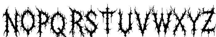 Morbid Spire Font LOWERCASE