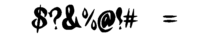 Morbid Vampire Font OTHER CHARS
