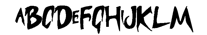 Morbid Vampire Font UPPERCASE