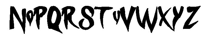 Morbid Vampire Font UPPERCASE