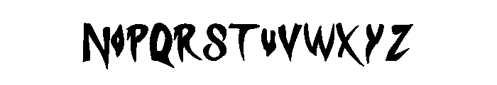 Morbid Vampire Font LOWERCASE