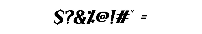 More Christmas Italic Font OTHER CHARS