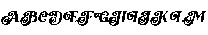 More Christmas Italic Font UPPERCASE